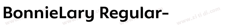 BonnieLary Regular字体转换